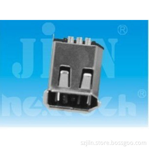 1394 pcb 6P female solder type ieee connector